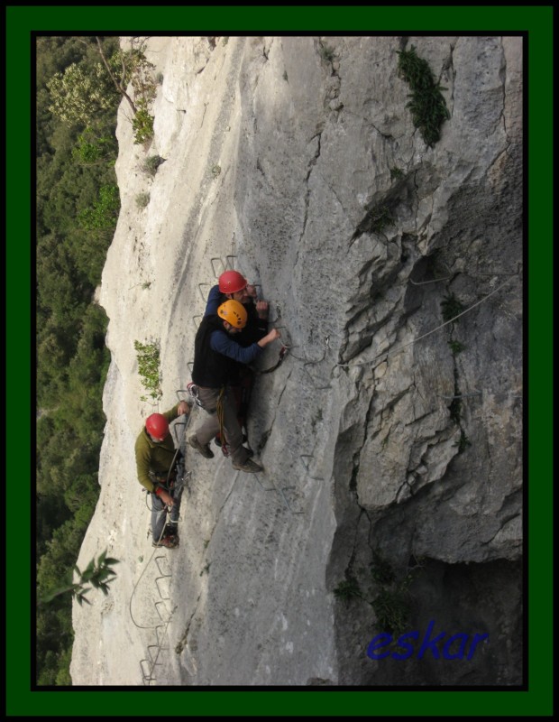 VIA FERRATA EL CALIZ, UNA GOZADA Vf42