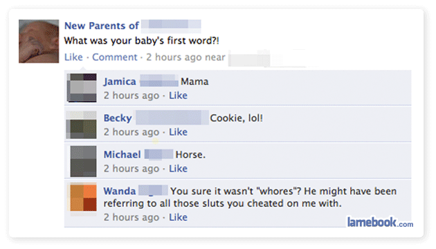 Horrible Facebook Posts... - Page 7 Babyword