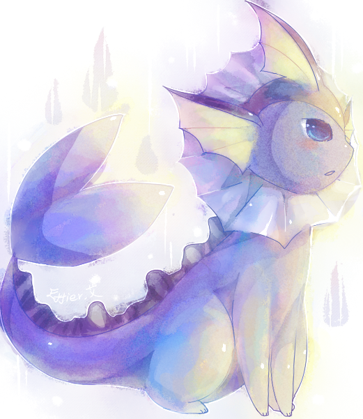 Ảnh Pokemon siêu kute!  Vaporeon__by_Effier_sxy