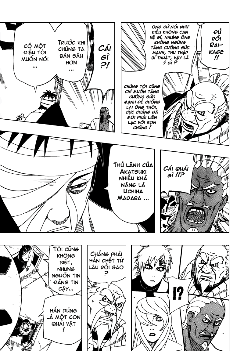 Naruto Chapter 458 Tiếng Việt - Cuộc khẩu chiến giữa 5 Kage  11