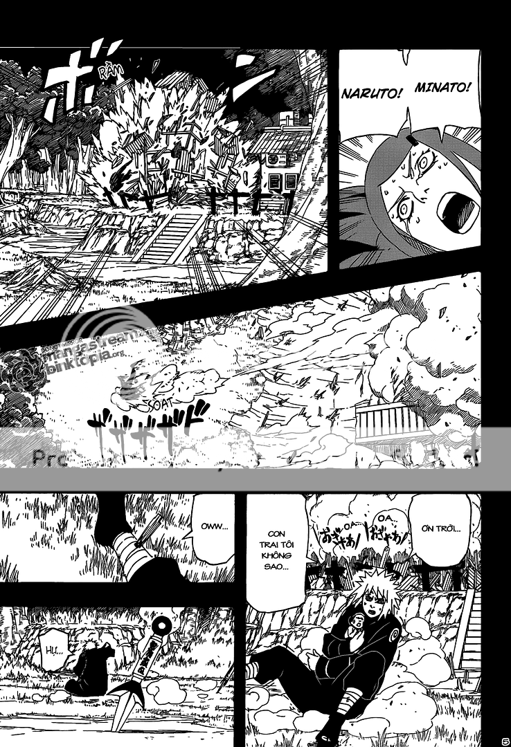  Naruto Chapter 501- Cửu Vĩ Tấn Công Làng Lá                  05