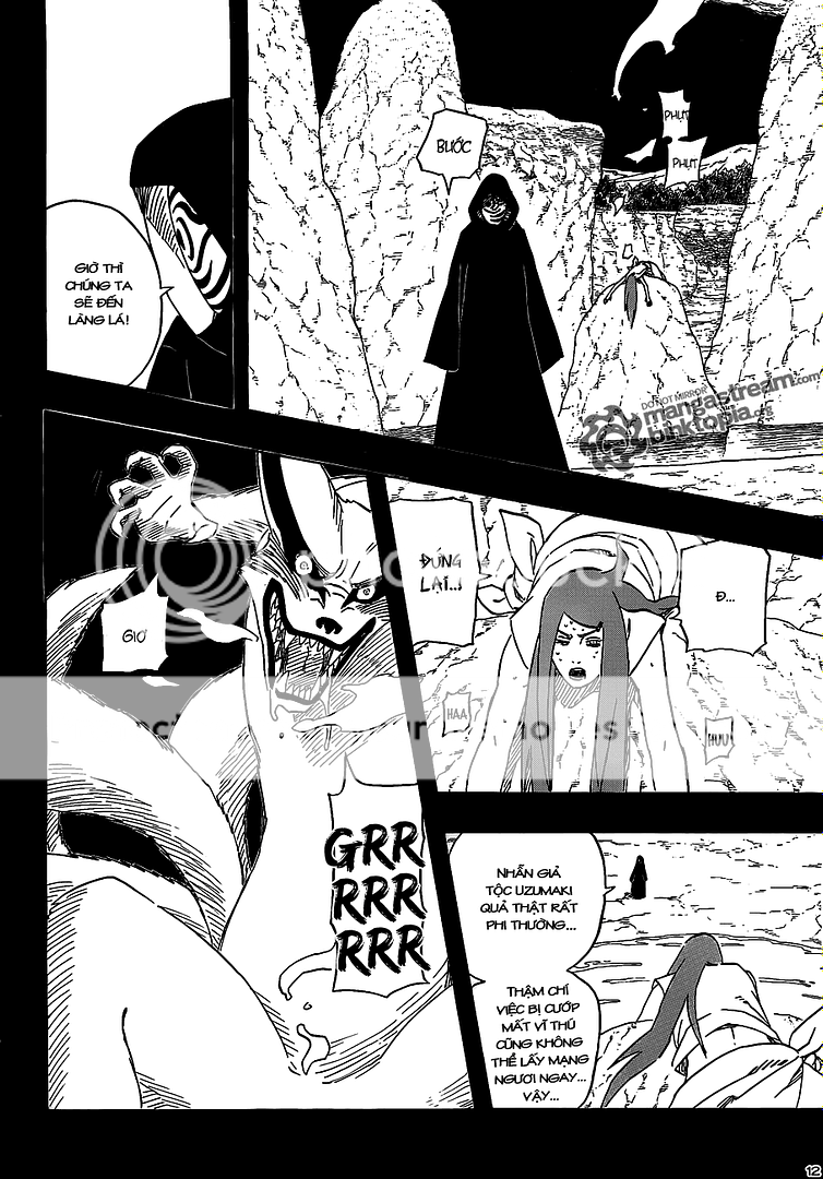  Naruto Chapter 501- Cửu Vĩ Tấn Công Làng Lá                  12