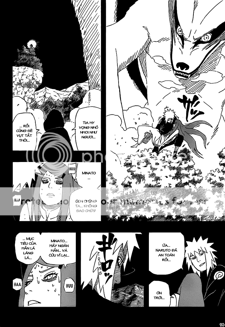  Naruto Chapter 501- Cửu Vĩ Tấn Công Làng Lá                  14