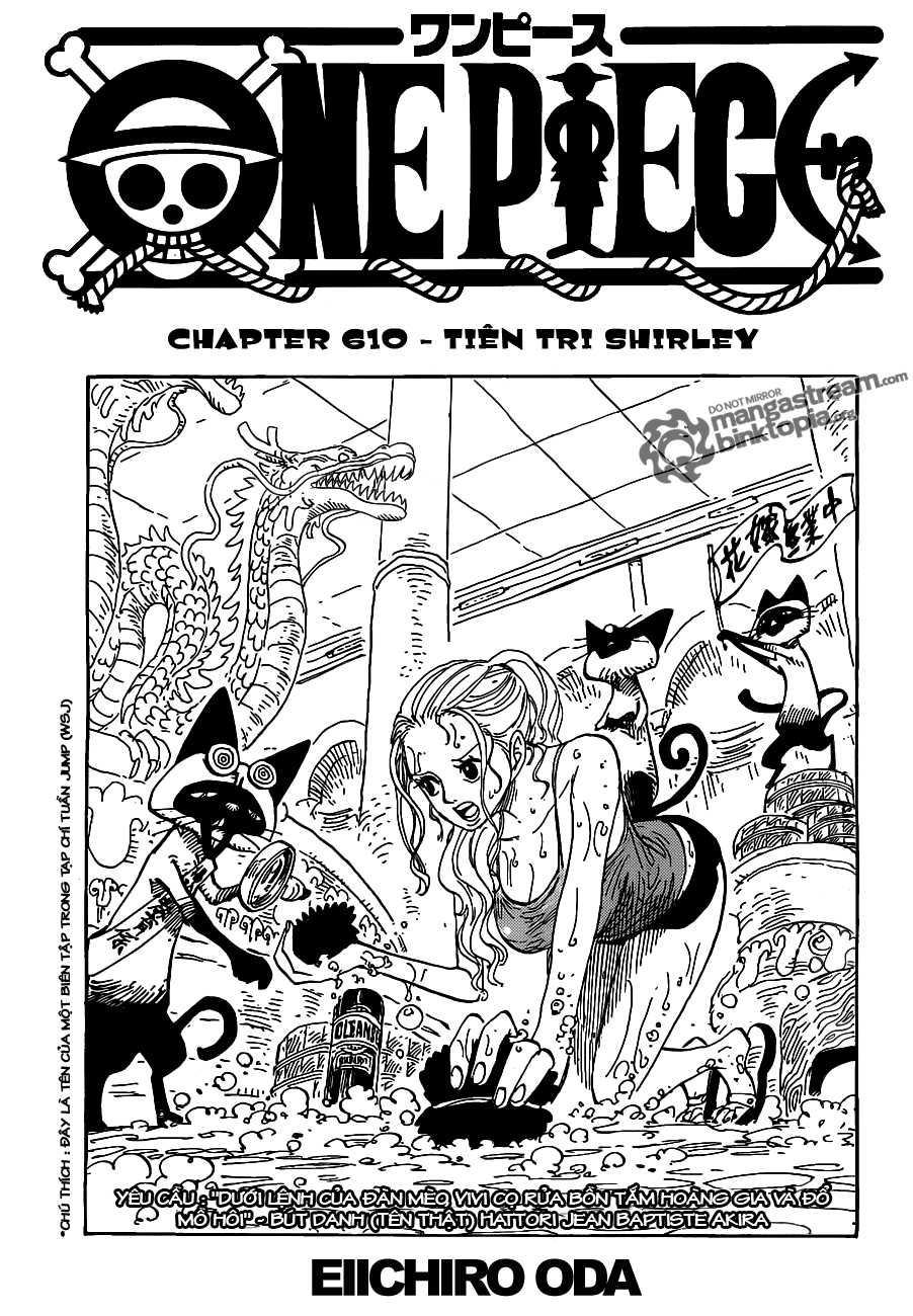 One Piece Chapter 610 Tiếng Việt - Tiên Tri Shirley 01