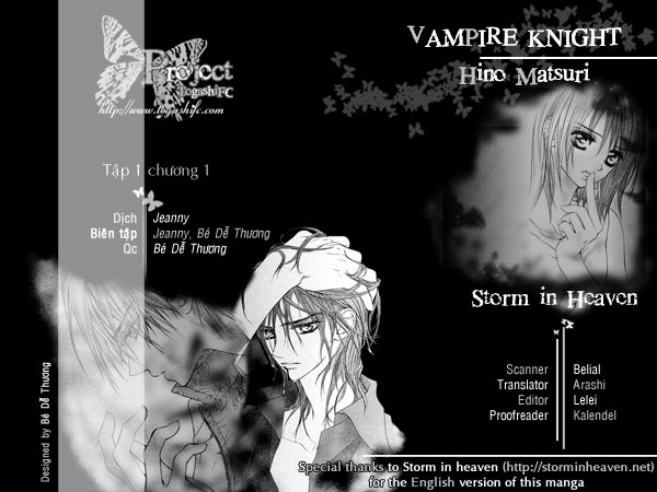 Vampire Knight Chapter 001 - Lớp Ban Đêm Của Học Viện Cross. Z