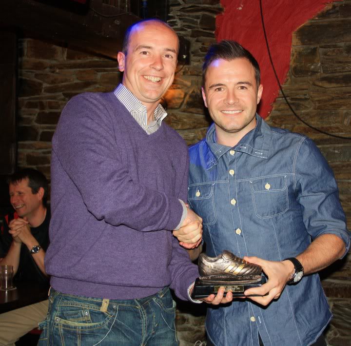 Ganador del Golden Boot Award en SRFC Astro Turf League 2011 GoldenBootAwardSRFCmay2011Sligo1