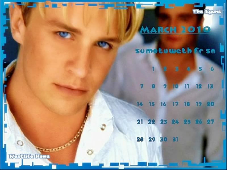 Calendario Egan! Marzo