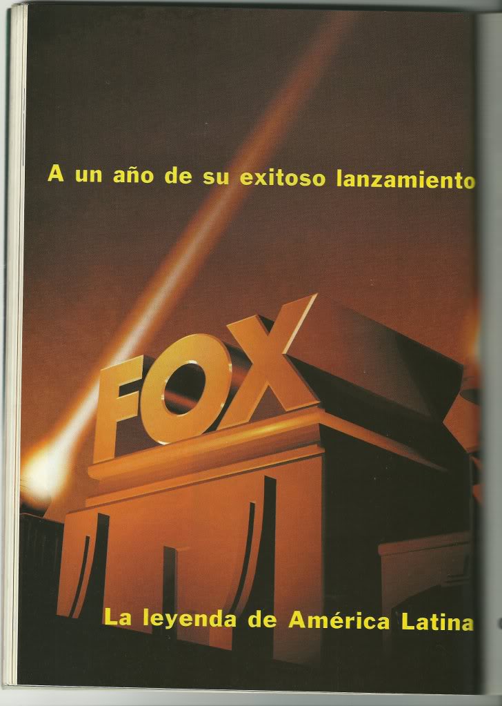 Publicidad grafica del canal FOX y FOX Kids Network de Octubre de 1994 SCAN0124