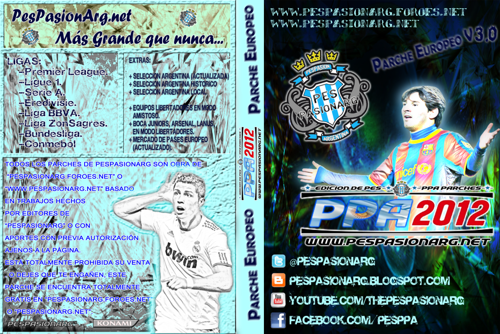 [DESCARGA] Parche PesPasionArg Europeo v3.0 [PES2012][PC] TAPA