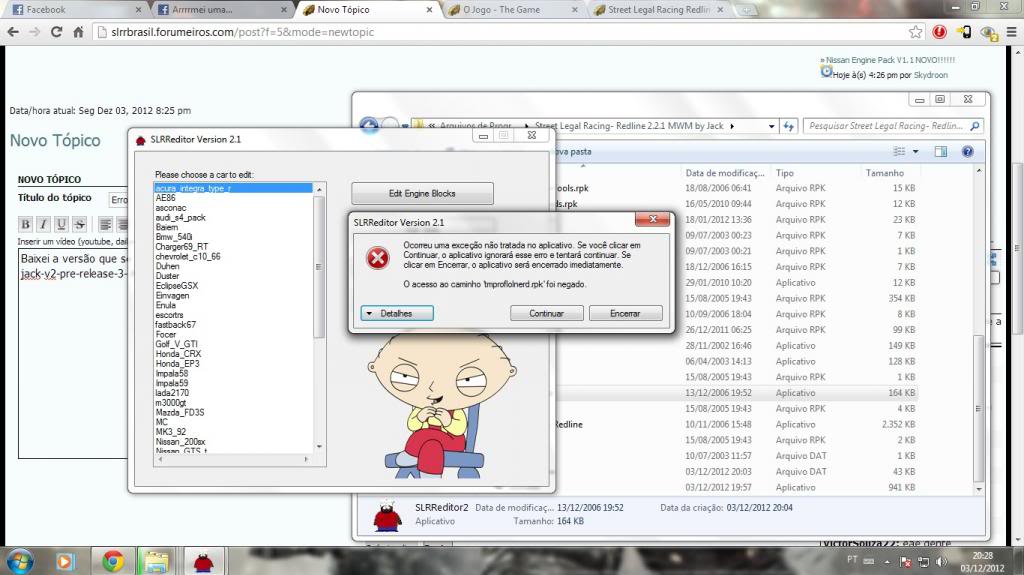 Erro com o slrr editor (Street Legal Racing: Redline 2.2.1 MWM by Jack V2 pre-release 3 (2012)) Erroslrreditor
