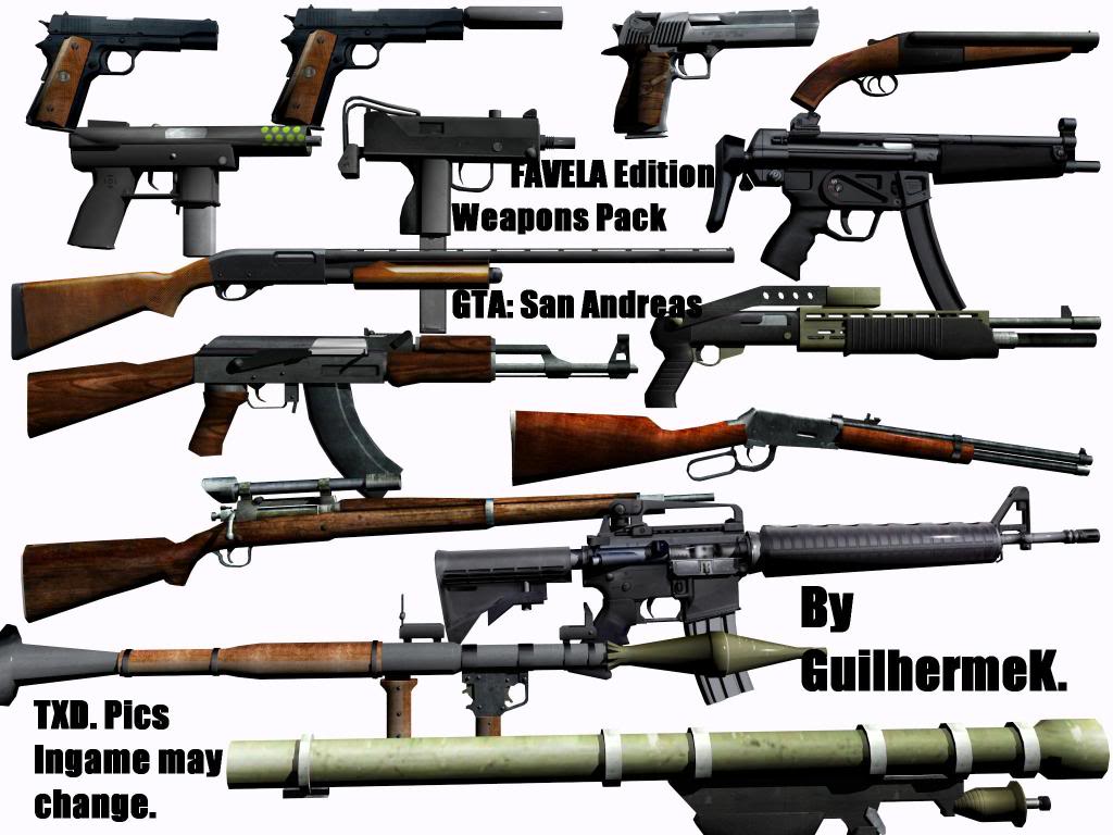 [FIND] FAVELA Weapon Modpack SAGuns