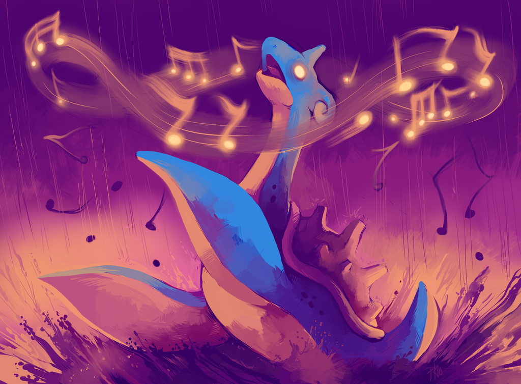 Ảnh Pokemon siêu kute!  Lapras_used_Perish_Song_by_purplekecleon