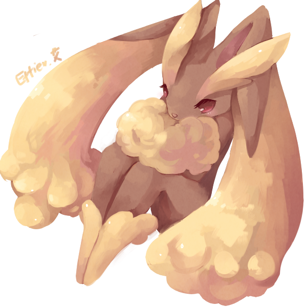 Ảnh Pokemon siêu kute!  Lopunny_by_Effier_sxy