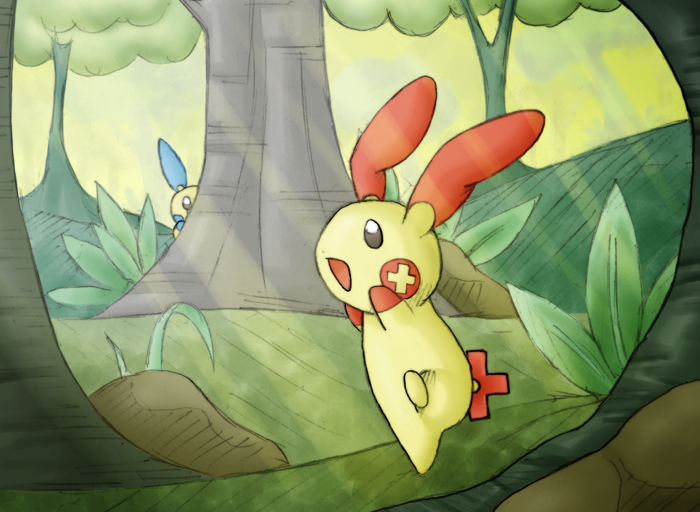 Ảnh Pokemon siêu kute!  _Seek__Plusle_by_endless_whispers