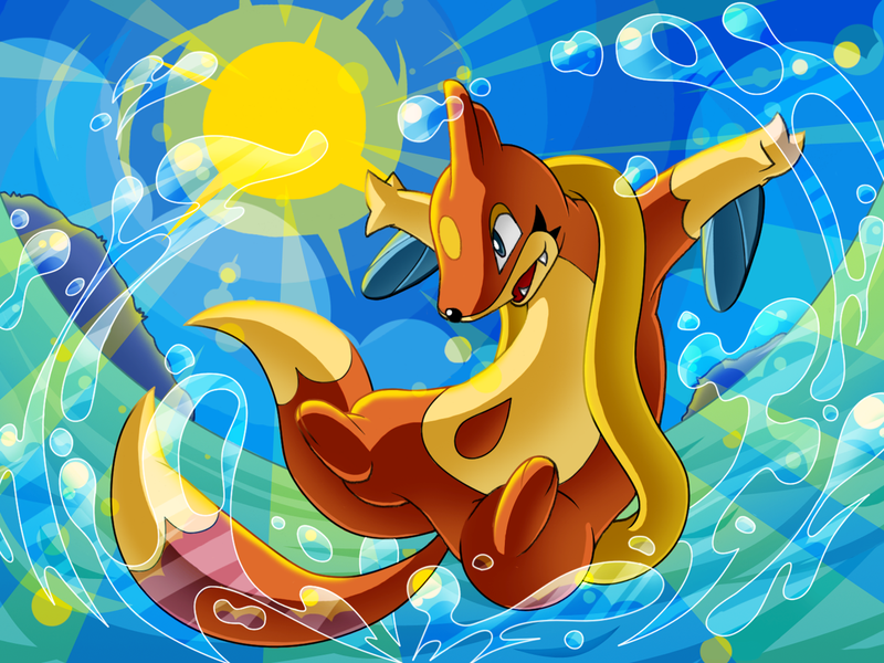 Ảnh Pokemon siêu kute!  _Splish_Splash__Floatzel_by_endless_whispers