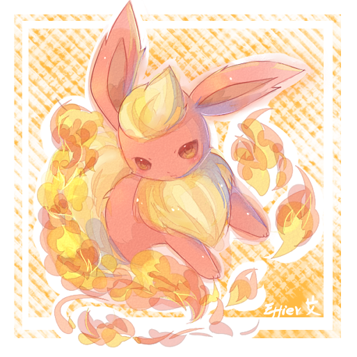 Ảnh Pokemon siêu kute!  _flareon_by_Effier_sxy