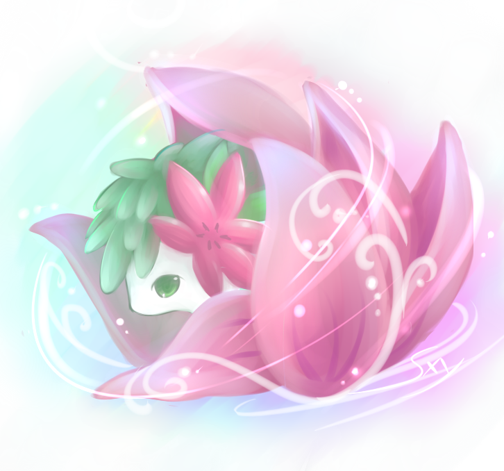 Ảnh Pokemon siêu kute!  Birth_of_shaymin_by_Effier_sxy