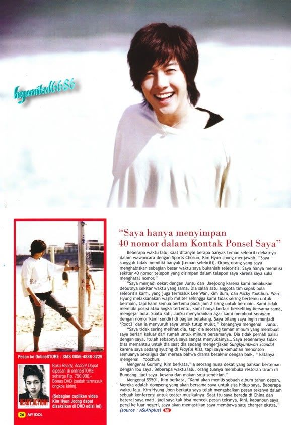 [scans] Hyun Joong – My Idol (Indonesian Magazine) 85th Edition 07