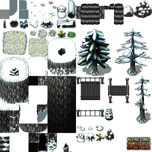  Valkyrie Stories Tilesets Hanzo-SnowfieldSetVS-1