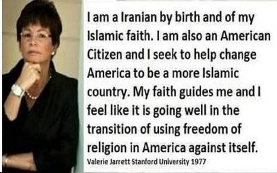 Obama Attacks The Crusades in Speech... Valerie-jarrett-iranian_zpsntotw4m1