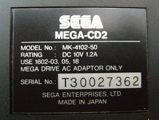 Alimentation Officielle Sega Master System II – Modèle 3008-18 – PAL – Noire