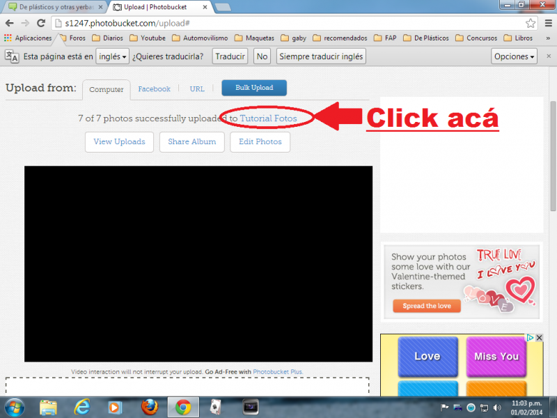 Tutorial para subir fotos desde Photobucket 9