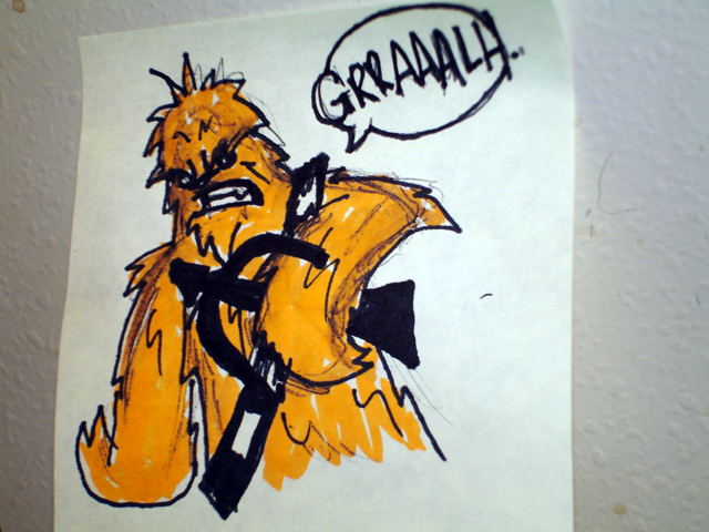 Semi-daily Post-It Art 3_27_09