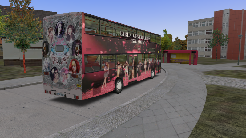 Girls' Generation The Boys repaint for D92 by Bus555 D92TheBoys_Nearside_Rear