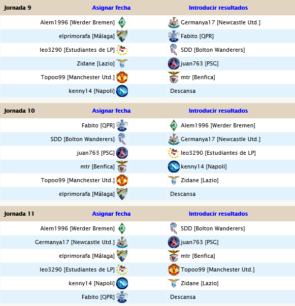 Jornadas 9, 10 y 11 9-10-11CL_zps9bb3bc54