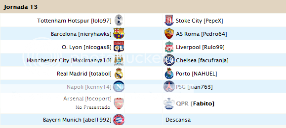 Jornada 13     13Apertura