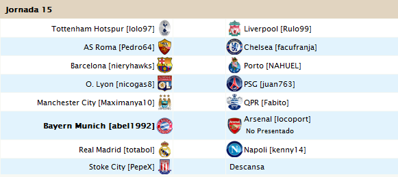 Jornada 15     15Apertura