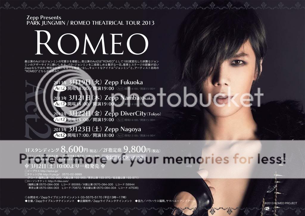 Zepp Presents Park JungMin / ROMEO theatrical tour 2013 9_zps48caf9b6