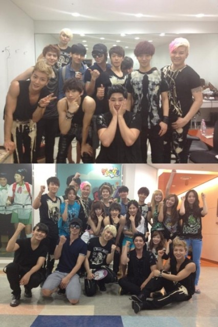 Leeteuk de Super Junior envía fotos de la Familia SM Town 1-77