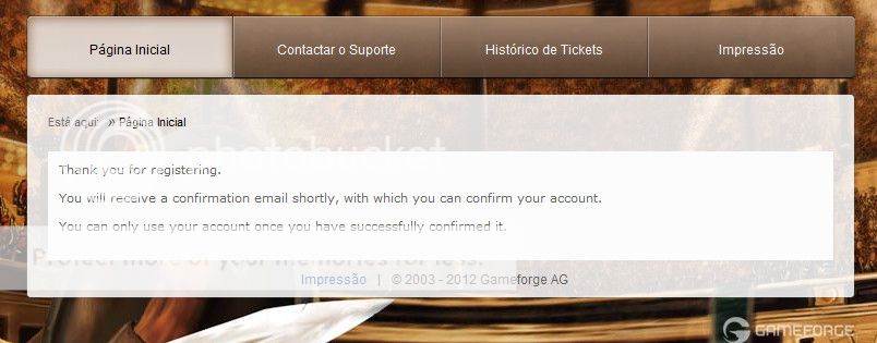 Abrindo um ticket !  Ticket5