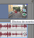 Sony Vegas, quitar una transición ya creada (botón para quitar efectos y añadir nuevos). Efectosdeevento1