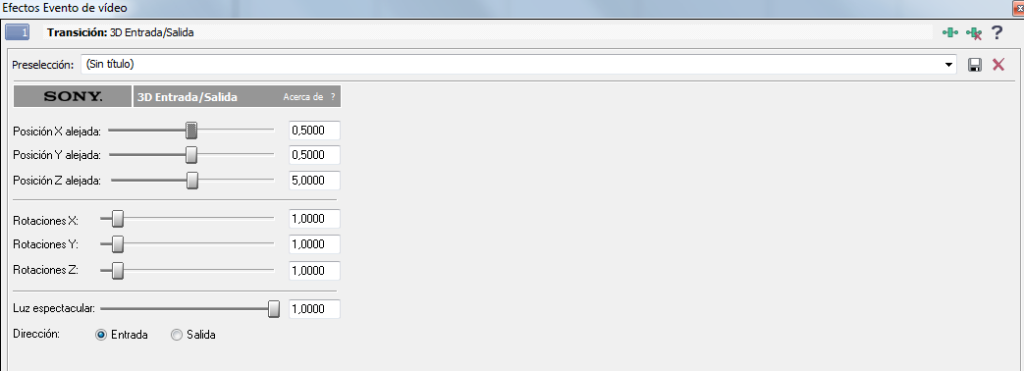 Sony Vegas, quitar una transición ya creada (botón para quitar efectos y añadir nuevos). Efectosdeevento3