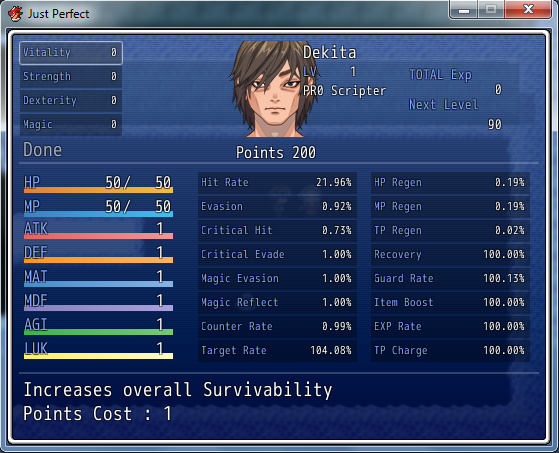 Perfect Stat Point Distribution System  Standardscreen1