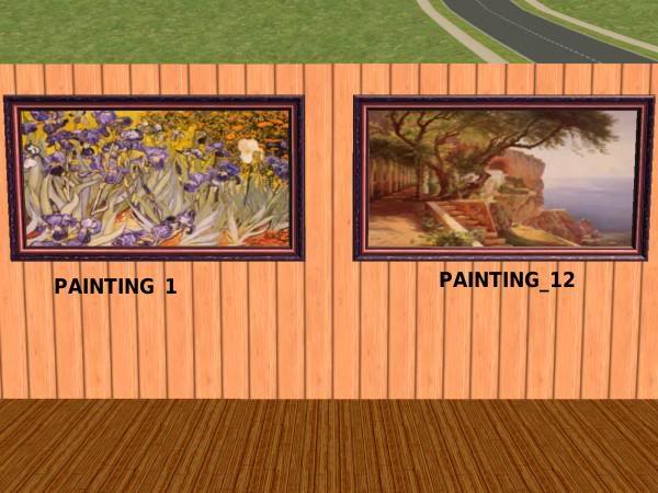 Museum Painting in your sims` houses: Landscape 6-1