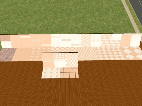 Set Walls-Floors Pink and White Stone 1p