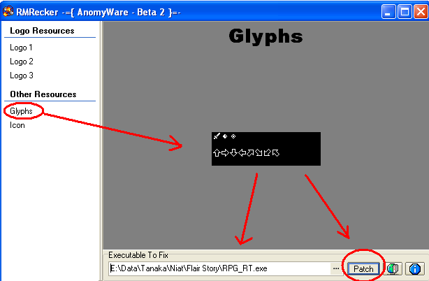 RM2k3 Tutorial... Change icon! Gylphs
