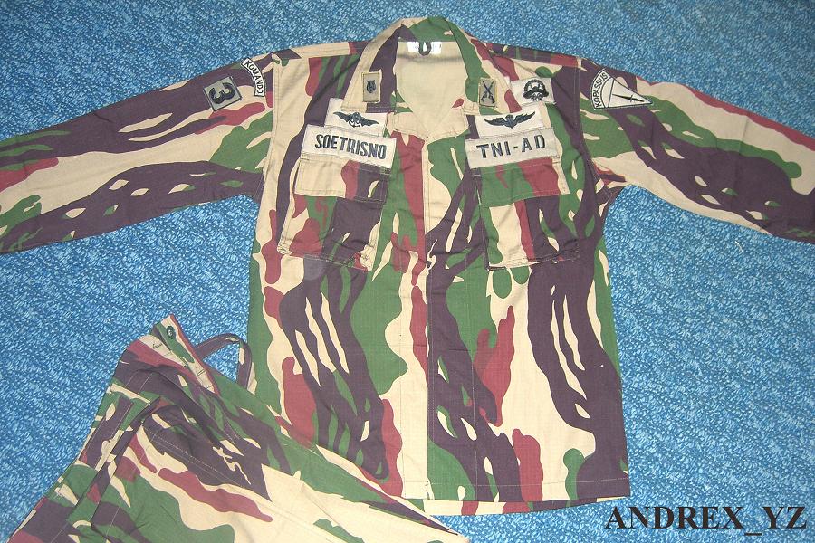 Complete sets  of Indonesian Military and Police Camouflage Patterns (UPDATE)  SERAGAMKOPASUS3
