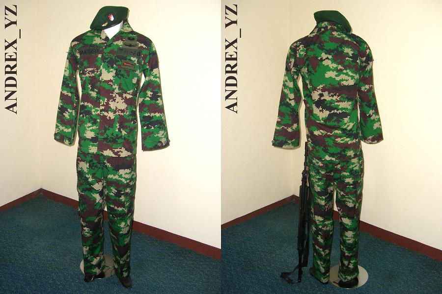 Complete sets  of Indonesian Military and Police Camouflage Patterns (UPDATE)  SERAGAMRAIDER1
