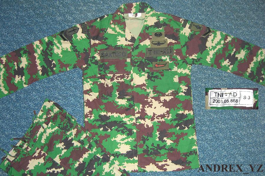 Complete sets  of Indonesian Military and Police Camouflage Patterns (UPDATE)  SERAGAMRAIDERFULLPATCH