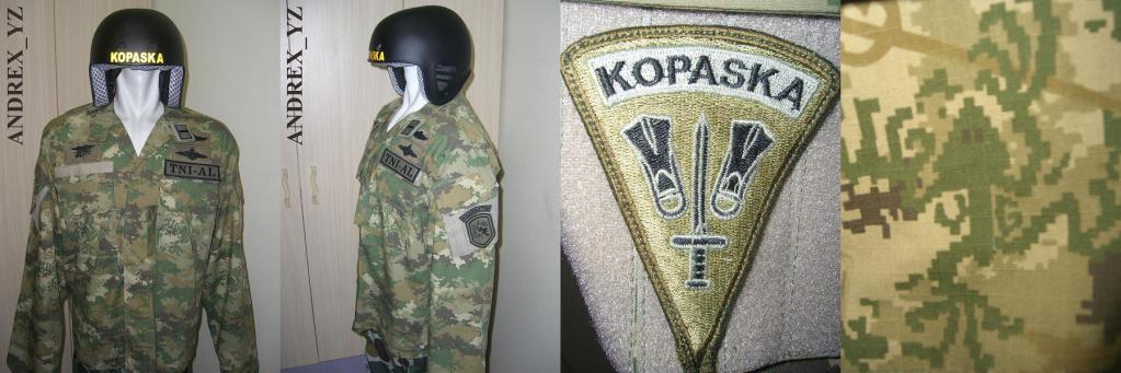 Complete sets  of Indonesian Military and Police Camouflage Patterns (UPDATE)  SERAGAMTNIALKopaska3