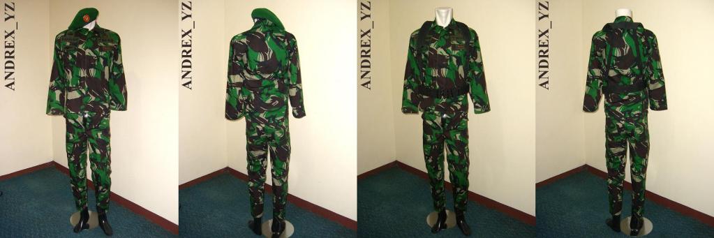 Complete sets  of Indonesian Military and Police Camouflage Patterns (UPDATE)  SERAGAMTNIDETAIL2