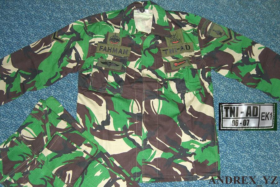 Complete sets  of Indonesian Military and Police Camouflage Patterns (UPDATE)  SERAGAMTNIFULLPATCH