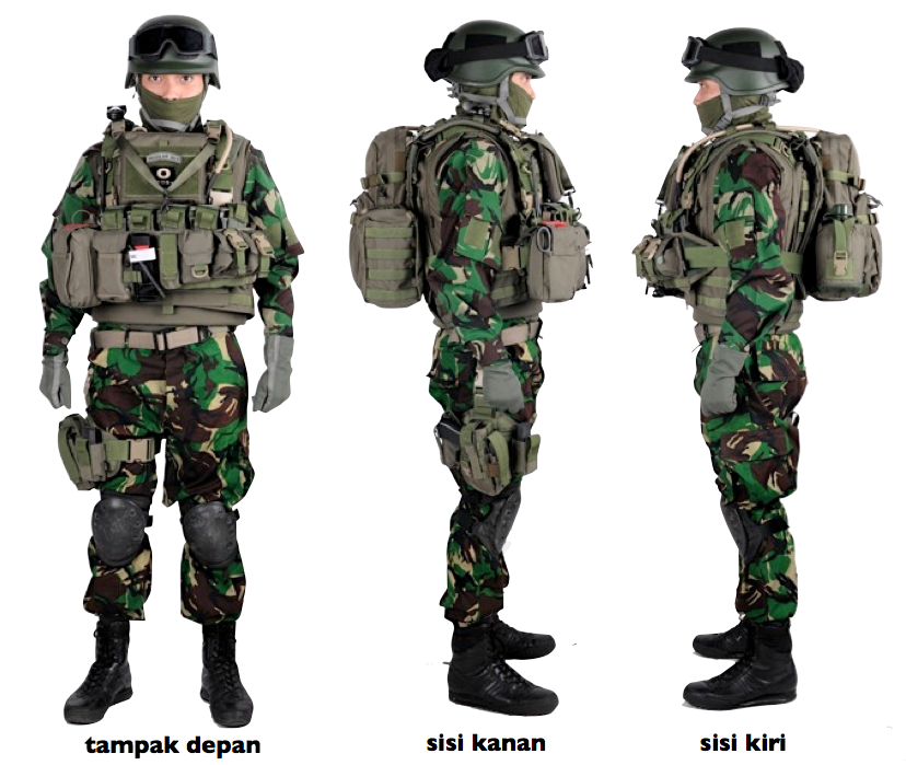 Complete sets  of Indonesian Military and Police Camouflage Patterns (UPDATE)  Sakti4622PM