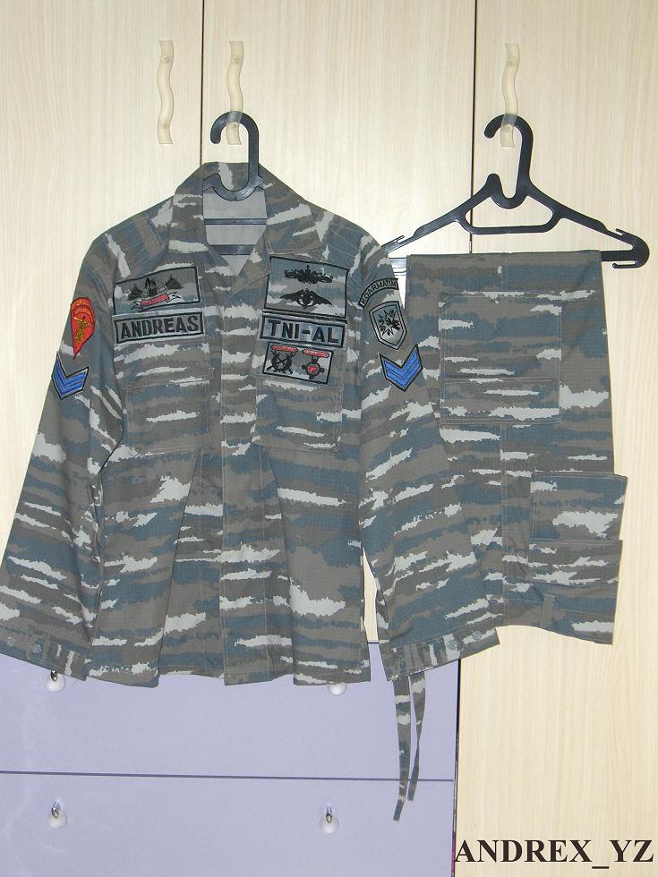 Complete sets  of Indonesian Military and Police Camouflage Patterns (UPDATE)  SeragamTNIALDorengLayarSet