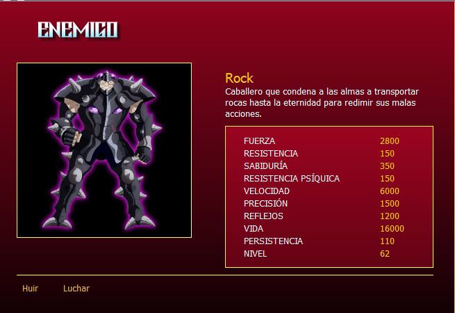 Rock, nivel 62 Glem