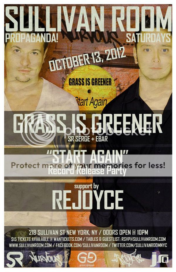 PROPAGANDA! 038: Grass is Greener Record Release Event! [Nurvous - NYC] / Rejoice SullivanRoomPropagandaOct13th_zps7105f0c7